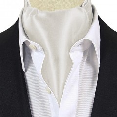 Exklusives Ascot-Halstuch für Herren - Ecru 